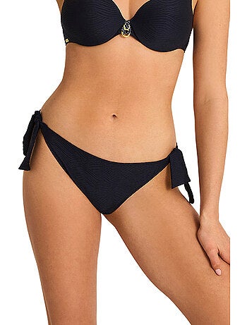 Bas maillot slip de bain taille basse à nouettes nautilus