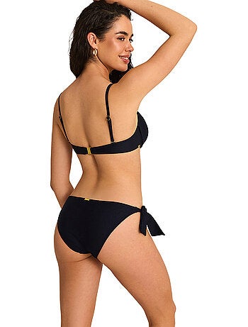 Bas maillot slip de bain taille basse à nouettes nautilus