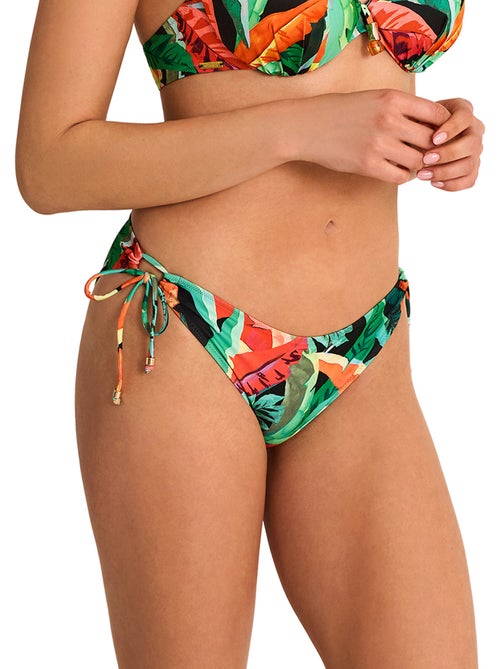 Bas maillot slip de bain taille basse à nouettes oasis - Kiabi Bas maillot slip de bain taille basse à nouettes oasis - Kiabi
