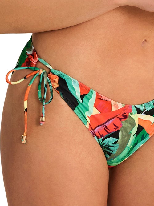 Bas maillot slip de bain taille basse à nouettes oasis - Kiabi Bas maillot slip de bain taille basse à nouettes oasis - Kiabi