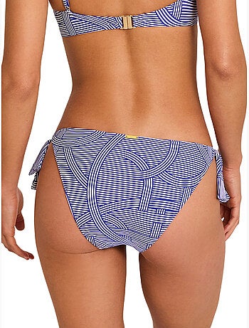 Bas maillot slip de bain taille basse à nouettes reverie