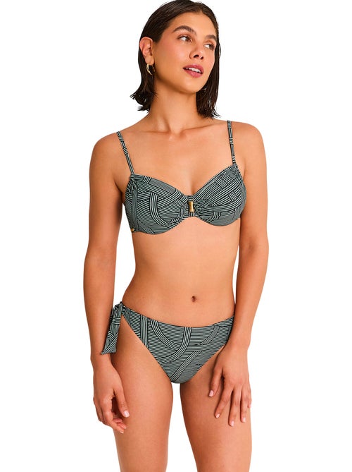 Bas maillot slip de bain taille basse à nouettes reverie - Kiabi Bas maillot slip de bain taille basse à nouettes reverie - Kiabi
