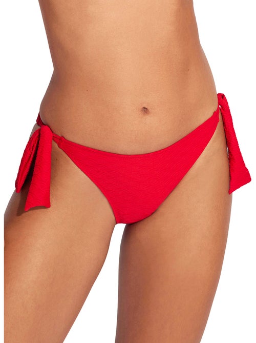 Bas maillot slip de bain taille basse à nouettes sicilia - Kiabi Bas maillot slip de bain taille basse à nouettes sicilia - Kiabi