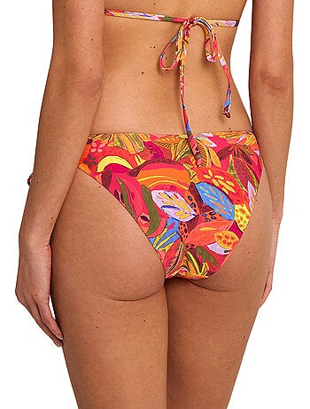 Bas maillot slip de bain taille basse à nouettes sunset