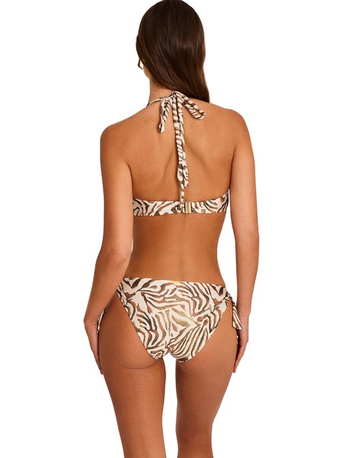 Bas maillot slip de bain taille basse à nouettes utopia - Kiabi Bas maillot slip de bain taille basse à nouettes utopia - Kiabi