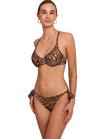 Bas maillot slip de bain taille basse à nouettes utopia