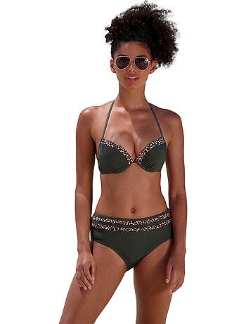 Bas maillot slip de bain taille haute adelin