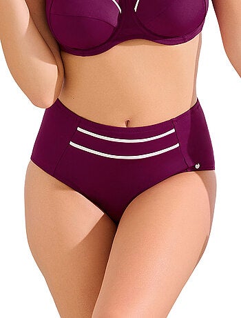 Bas maillot slip de bain taille haute amincissant uvita