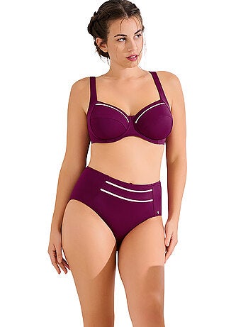 Bas maillot slip de bain taille haute amincissant uvita