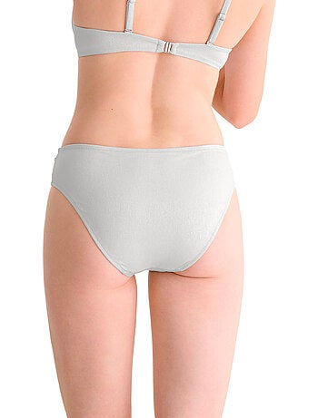 Bas maillot slip de bain taille haute blue lagoon