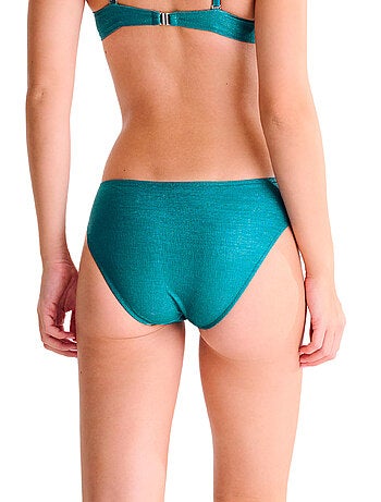 Bas maillot slip de bain taille haute blue lagoon