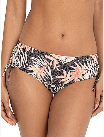 Bas maillot slip de bain taille haute côtés réglables branda