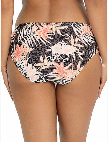 Bas maillot slip de bain taille haute côtés réglables branda