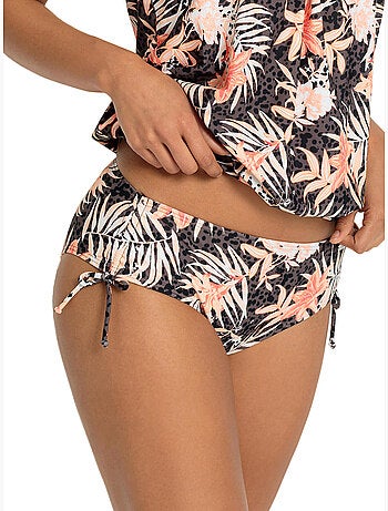 Bas maillot slip de bain taille haute côtés réglables branda
