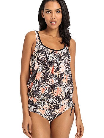 Bas maillot slip de bain taille haute côtés réglables branda