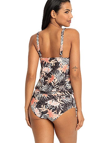 Bas maillot slip de bain taille haute côtés réglables branda
