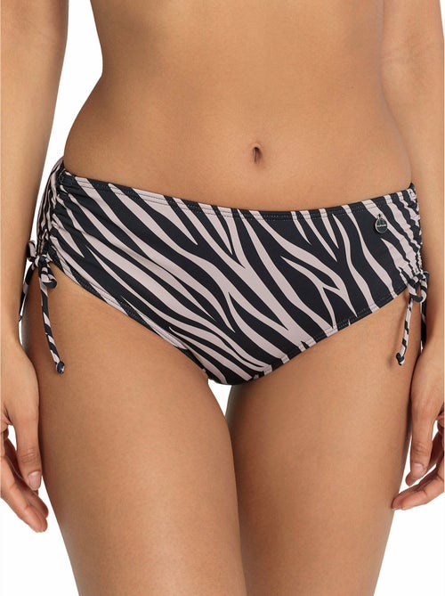 Bas maillot slip de bain taille haute côtés réglables kaa - Kiabi