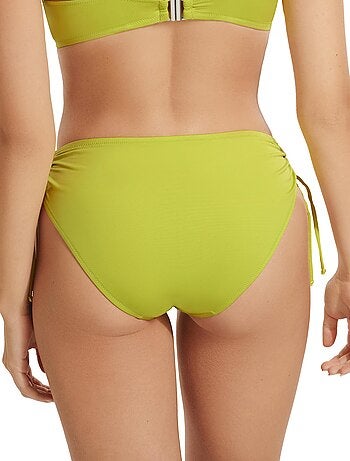 Bas maillot slip de bain taille haute côtés réglables palma