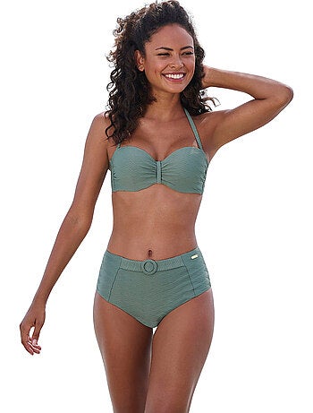 Bas maillot slip de bain taille haute loretta