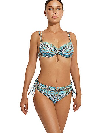 Bas maillot slip de bain taille haute mai thai