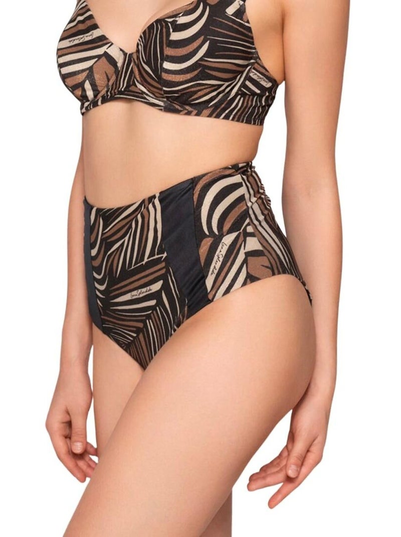 Bas maillot slip de bain taille haute martini Multicolore - Kiabi