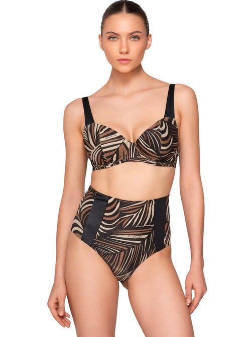 Bas maillot slip de bain taille haute martini - Kiabi