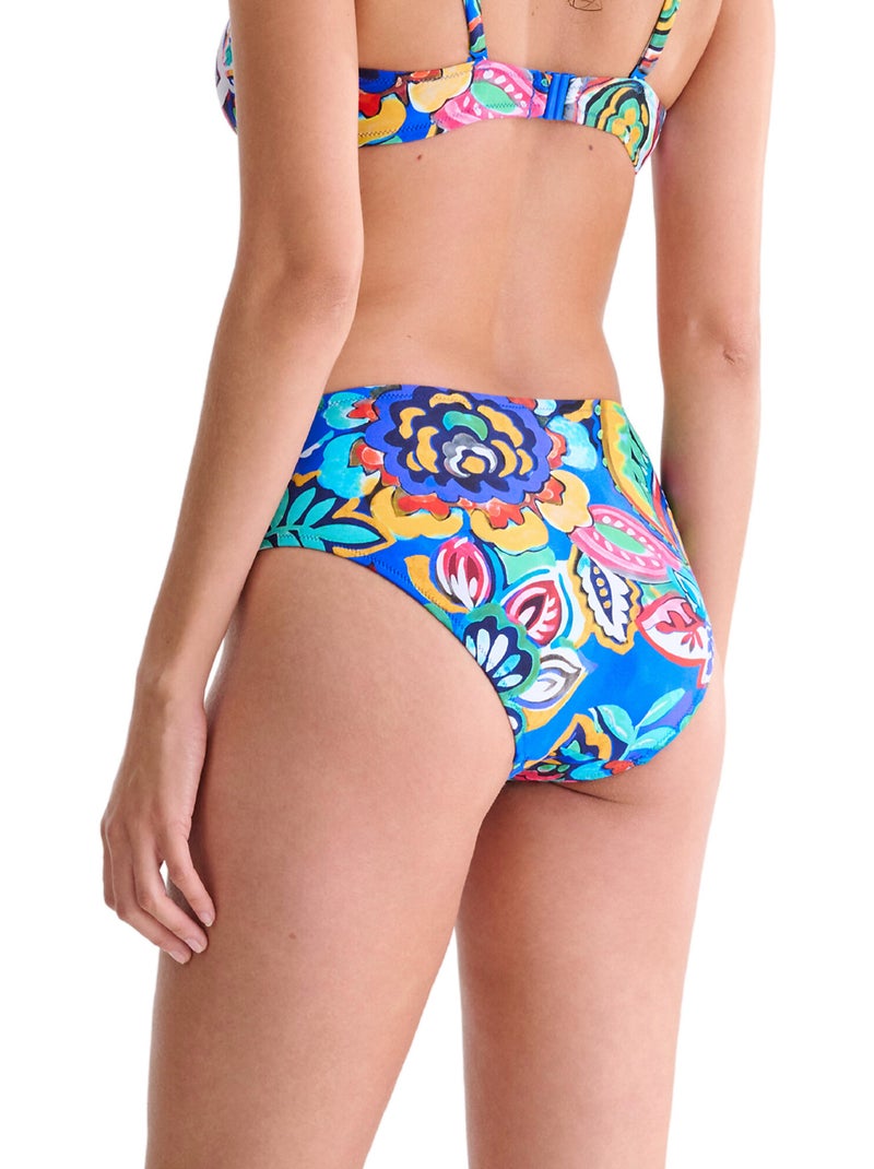 Bas maillot slip de bain taille haute mexico Bleu - Kiabi