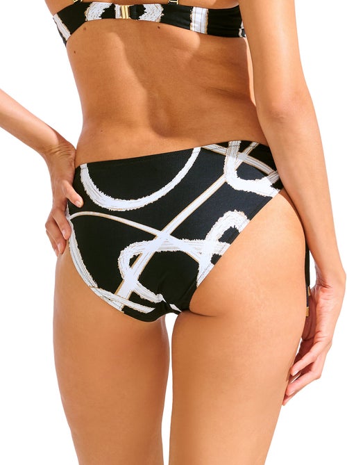 Bas maillot slip de bain taille haute nouettes amovibles honolulu - Kiabi