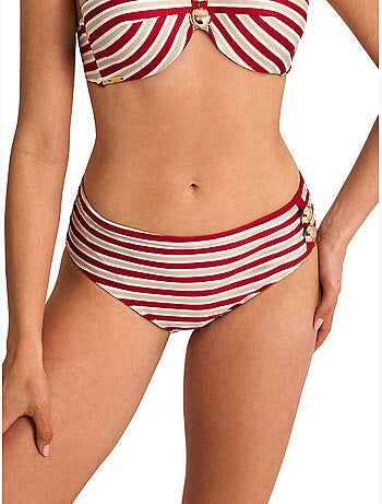 Bas maillot slip de bain taille haute sailor