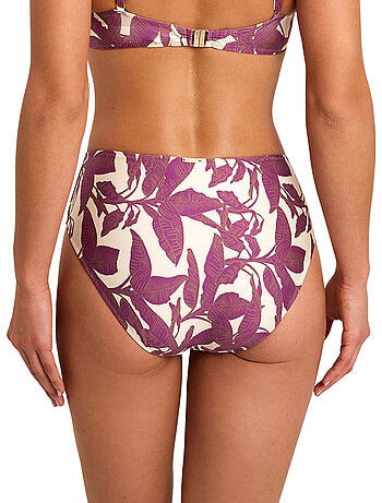 Bas maillot slip de bain taille haute salvia