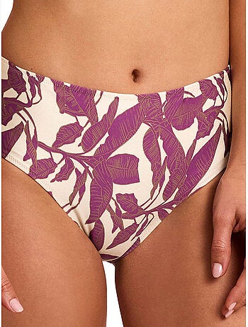 Bas maillot slip de bain taille haute salvia