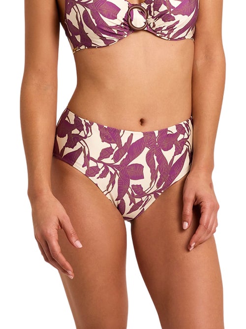 Bas maillot slip de bain taille haute salvia - Kiabi