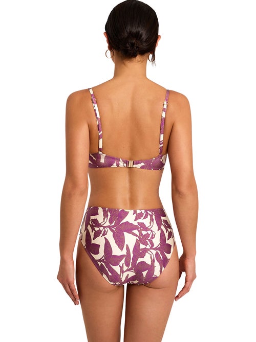 Bas maillot slip de bain taille haute salvia - Kiabi