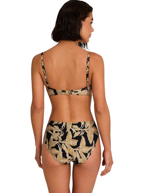 Bas maillot slip de bain taille haute salvia - Kiabi