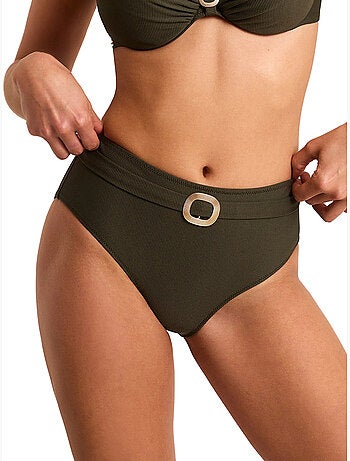 Bas maillot slip de bain taille haute solstice