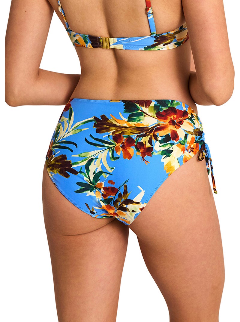 Bas maillot slip de bain taille haute tropico Bleu - Kiabi