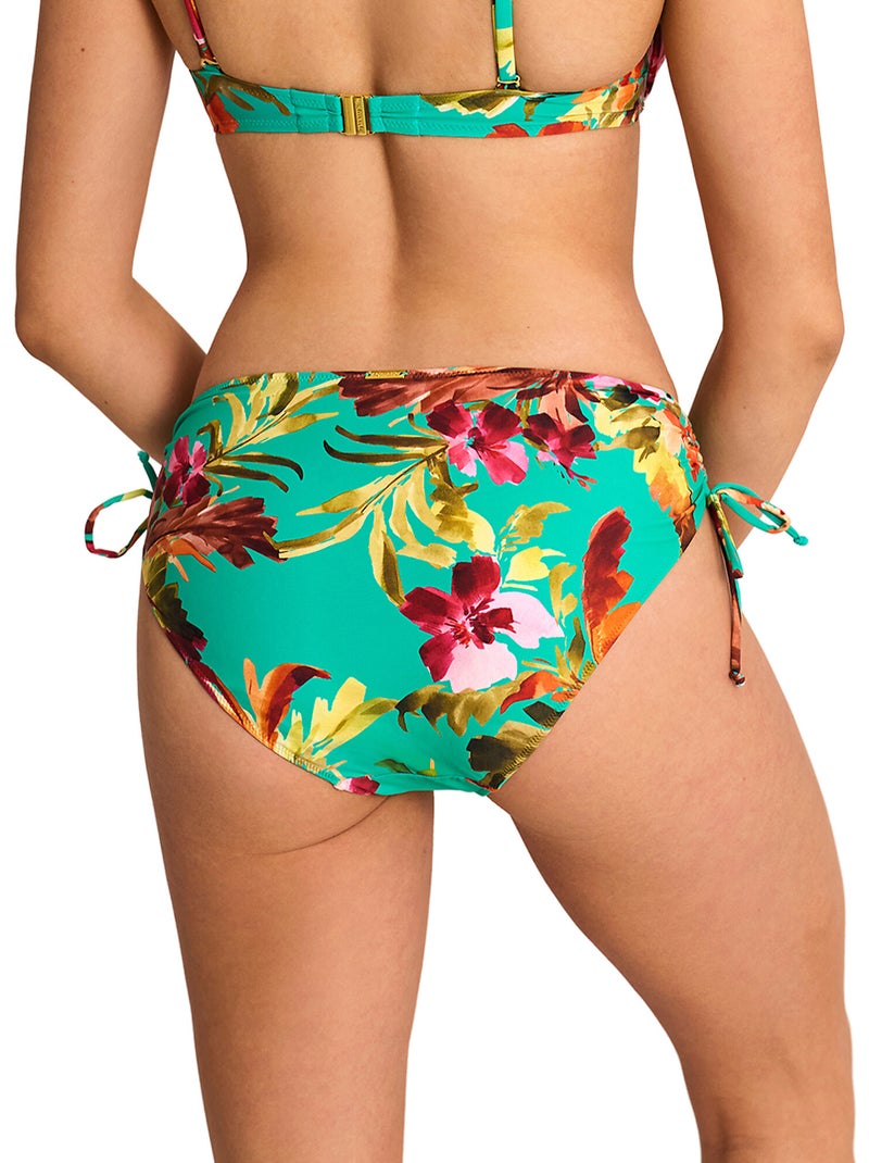 Bas maillot slip de bain taille haute tropico Vert - Kiabi