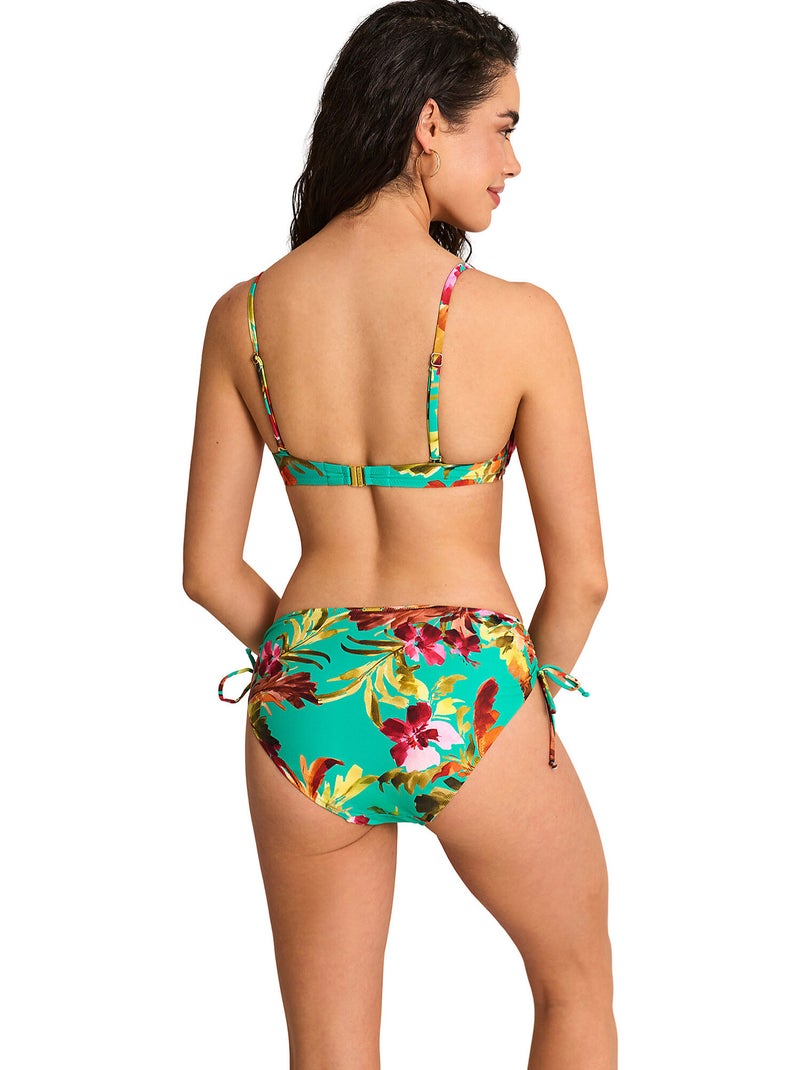 Bas maillot slip de bain taille haute tropico Vert - Kiabi