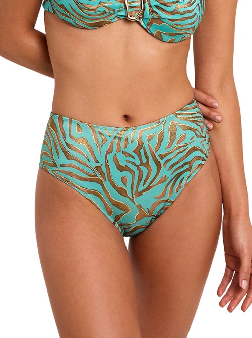 Bas maillot slip de bain taille haute utopia - Kiabi Bas maillot slip de bain taille haute utopia - Kiabi