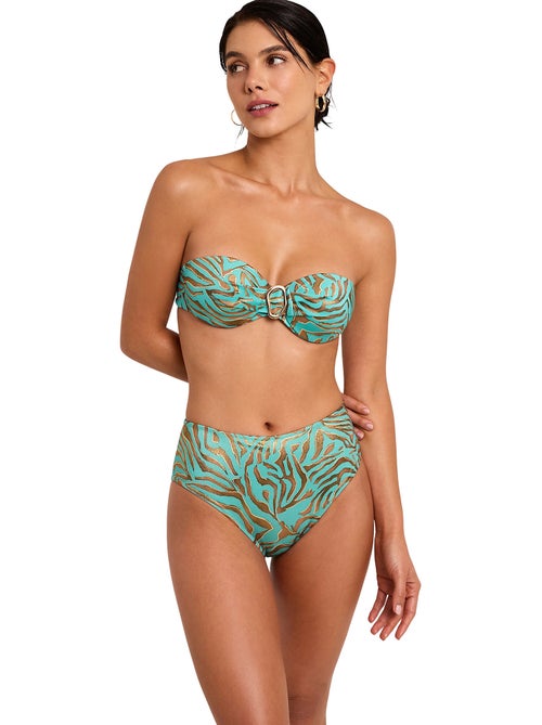 Bas maillot slip de bain taille haute utopia - Kiabi Bas maillot slip de bain taille haute utopia - Kiabi