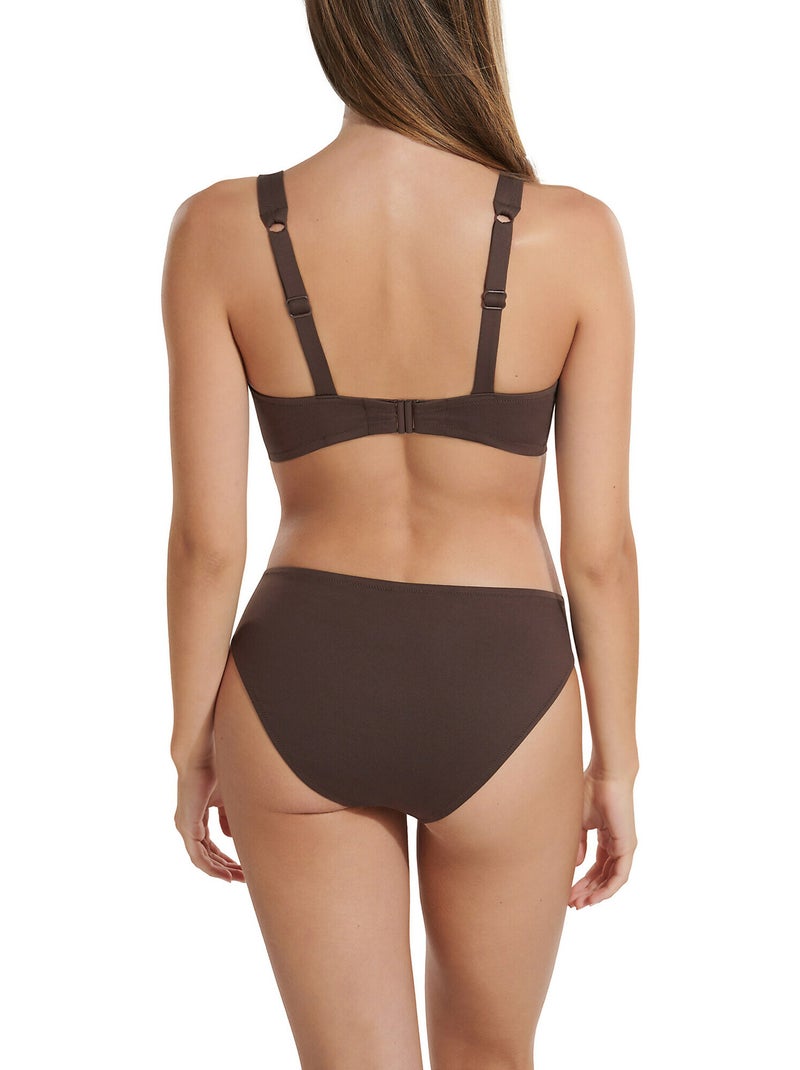 Bas maillot slip de bain veracruz Marron - Kiabi