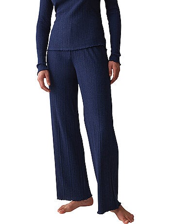 Bas pyjama pantalon versatile rib