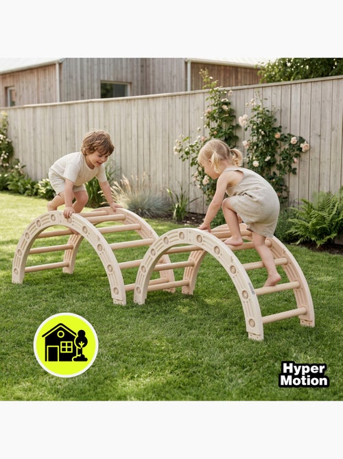 Bascule et Roue de Gymnastique Modulable 4 en 1 en PEHD Dim ø110 cm - Kiabi Bascule et Roue de Gymnastique Modulable 4 en 1 en PEHD Dim ø110 cm - Kiabi