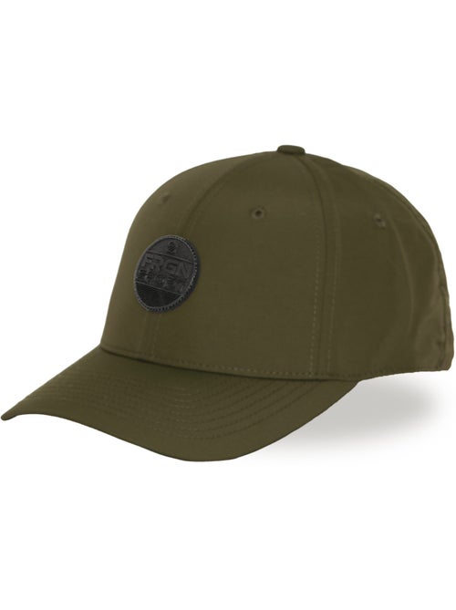 Baseballpet met ronde pu-patch en verstelbaar trekkoord frgn - Kiabi