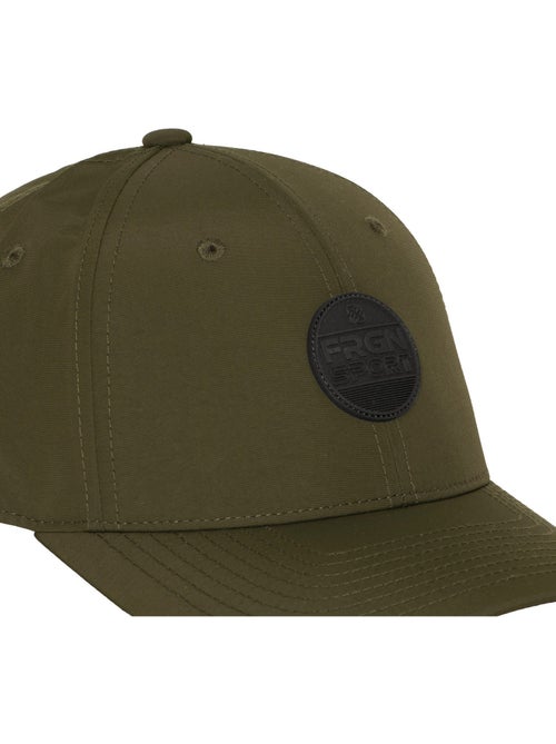 Baseballpet met ronde pu-patch en verstelbaar trekkoord frgn - Kiabi