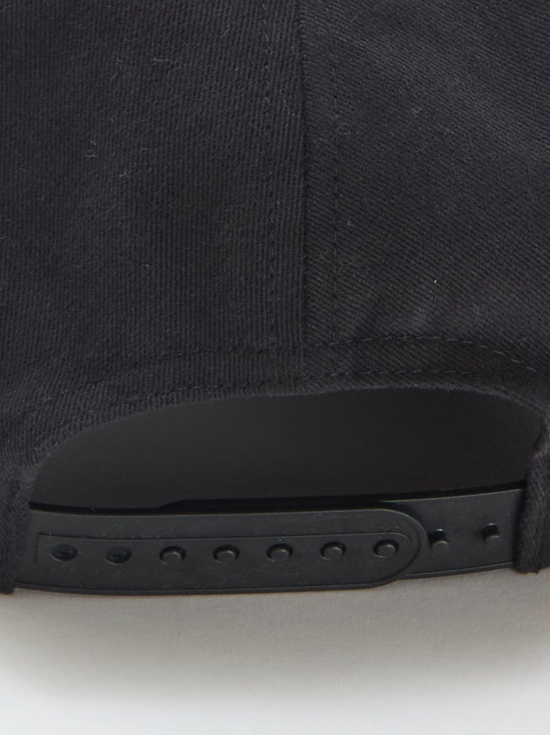 Baseballpet van katoen Zwart - Kiabi