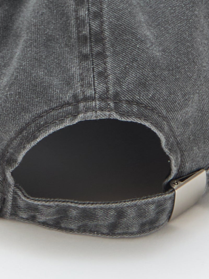 Baseballpet van katoen Zwart - Kiabi