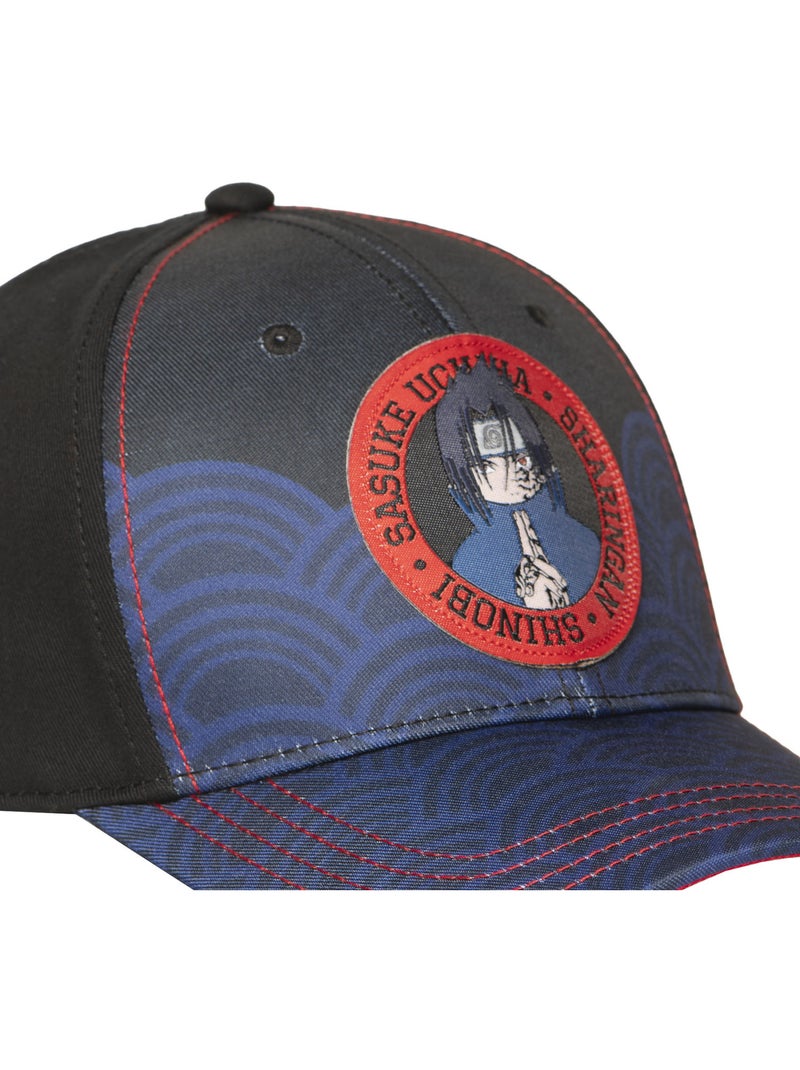 Baseballpet van naruto en sasuke voor volwassenen Zwart - Kiabi