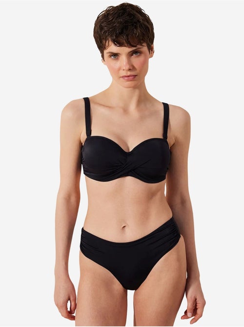 Basic bikinibroekje met hoge taille en plooien penti - Kiabi Basic bikinibroekje met hoge taille en plooien penti - Kiabi