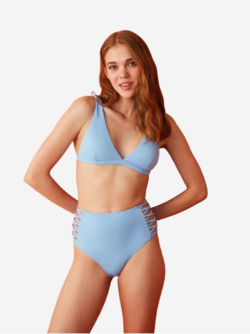 Basic bikinibroekje met hoge taille en strikdetails aan de zijkant penti - Kiabi Basic bikinibroekje met hoge taille en strikdetails aan de zijkant penti - Kiabi